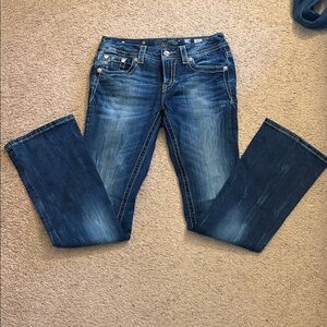 Miss Me Dark Blue Signature Bootcut Jeans